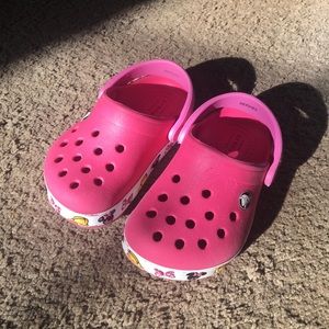 CROCS pink minnie mouse size 6C